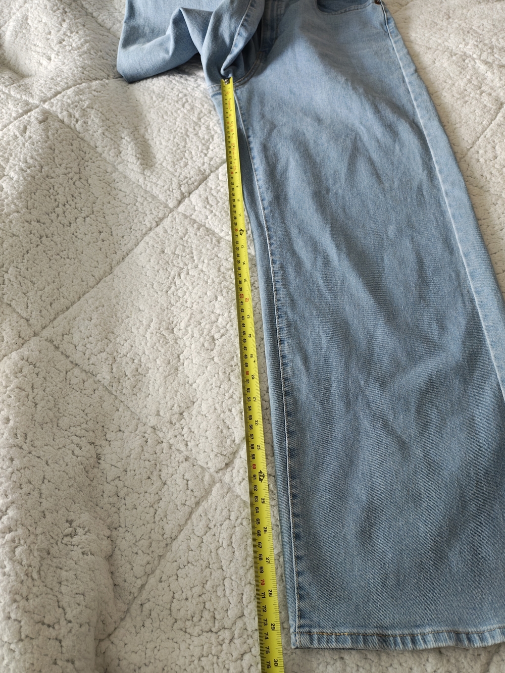 Levi's Light Blue High-Rise Wide Leg Jeans - Picture 14 of 15